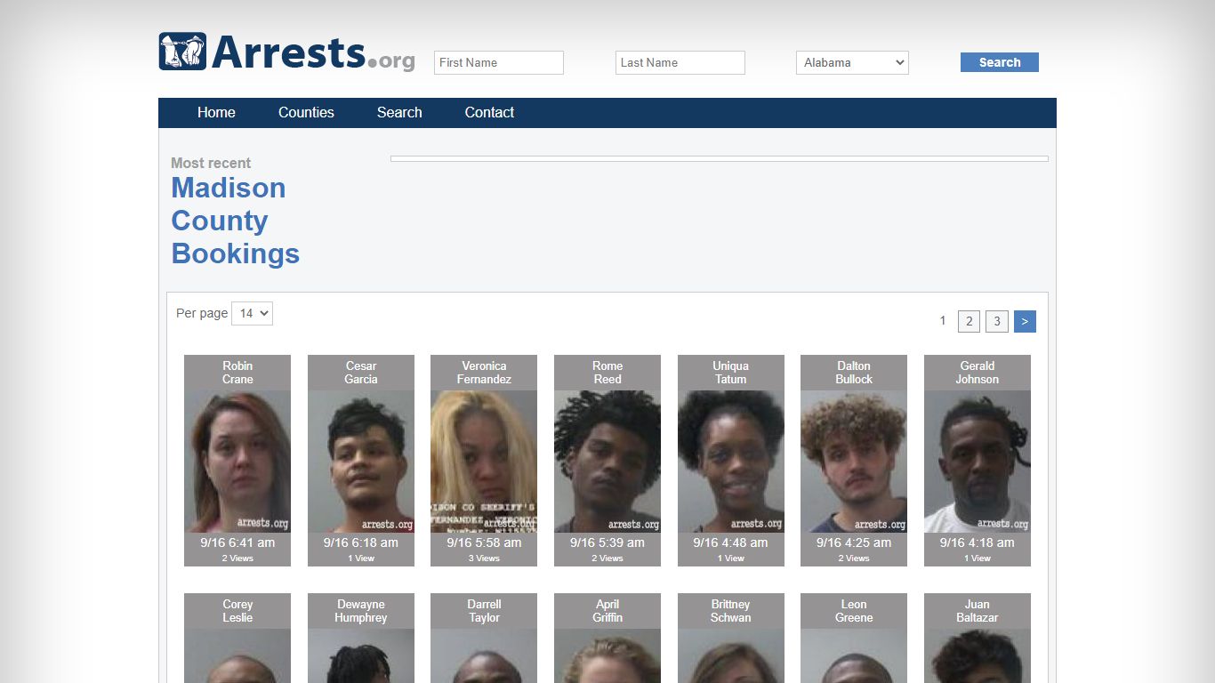 Madison County Arrests and Inmate Search